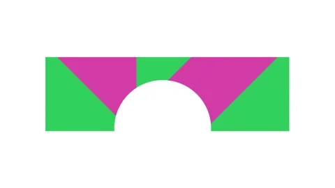Stackable diagonal green and pink stripes animation video on white background Stock Footage 344250562