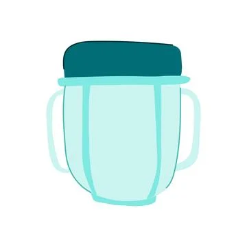 Stackable food storage container baby cartoon vector illustration Stockillustratie