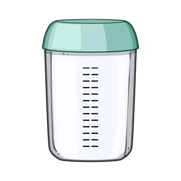 Stackable food storage container baby cartoon vector illustration イラスト素材