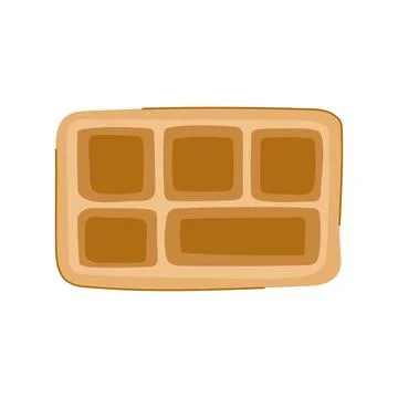 Stackable multi section meal tray cartoon vector illustration Stock Illustration