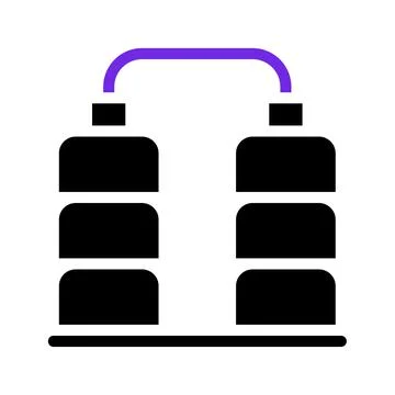 Stackable Storage Containers. Concept of organization, storage, and efficienc Stock Illustration