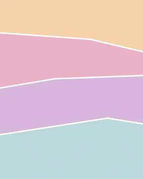 Stacked angular bands in blush, violet, aqua, and cream create a clean laye.. Stock Illustration