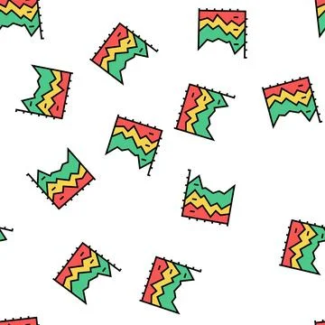 Stacked area chart vector seamless pattern Stock Illustration