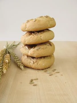 Stacked bagels Stock-Fotos