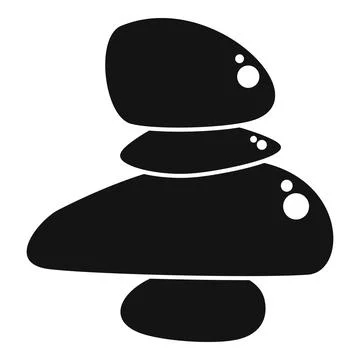 Stacked balancing stones creating a balanced pile イラスト素材