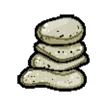 Stacked balancing stones creating a zen harmony illustration Stock Illustration