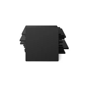 Stacked beer coasters or mats template realistic vector illustration isolated Stock Illustration