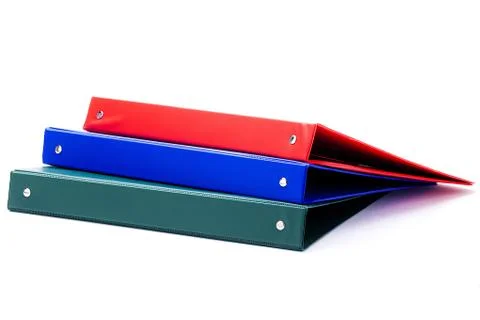 Stacked binder Stock Photos