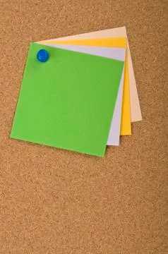 Stacked blank notes Stockfoto's