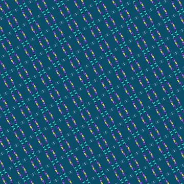 Stacked block pattern detail single-line repeat pattern in neon aurora, pla.. Illustrazione stock