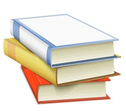 Stacked books Stock Illustration