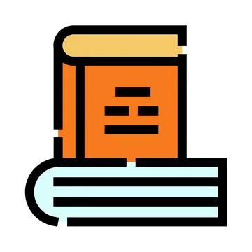 Stacked books representing education knowledge and learning icon イラスト素材