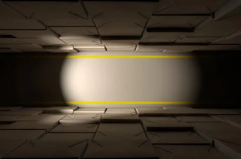 Stacked Boxes Warehouse Stock Illustration