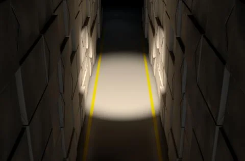 Stacked Boxes Warehouse Illustrazione stock