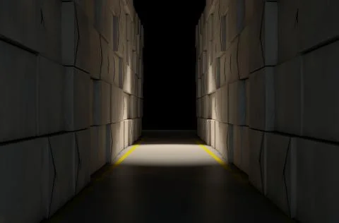 Stacked Boxes Warehouse Stock Illustration