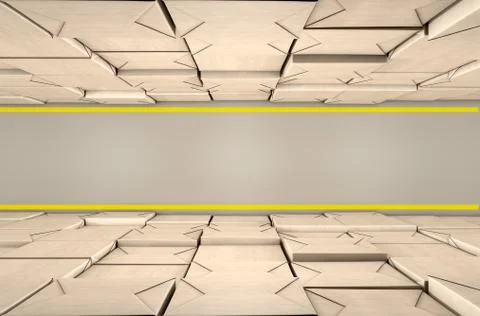 Stacked Boxes Warehouse Stock Illustration