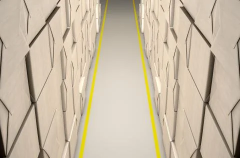 Stacked Boxes Warehouse 스톡 일러스트