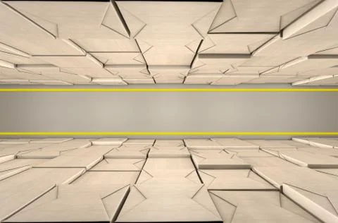 Stacked Boxes Warehouse Stock Illustration