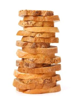 Stacked bread slices Stock Photos