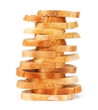 Stacked bread slices Stock Photos