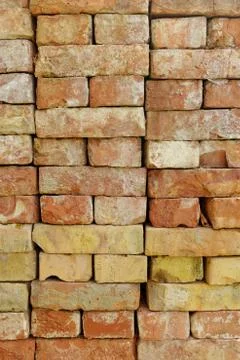 Stacked bricks Stock Photos
