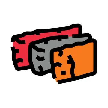 Stacked bricks symbolizing construction industry materials and building Ilustración de archivo