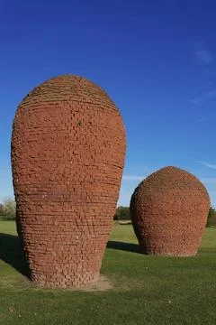 Stacked bricks from the (Tr) Stock Photos