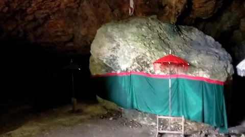 In the stacked cave Stock Footage 327654390