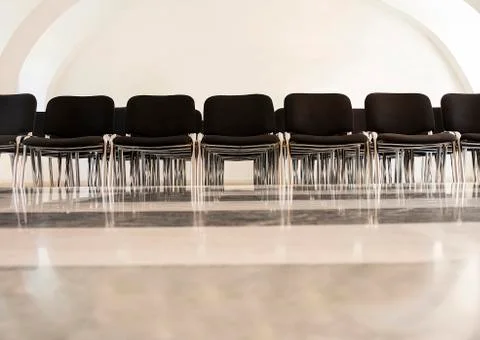 Stacked chairs Stock Photos