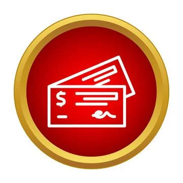 Stacked checks icon representing payment and financial transactions イラスト素材