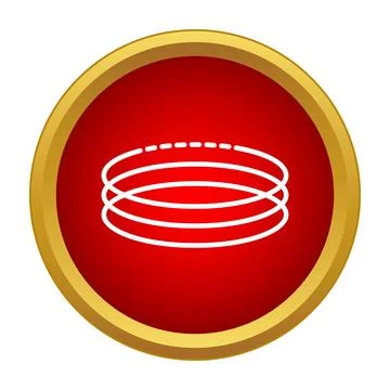 Stacked circles or spring icon concept Stock Illustration