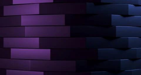 Stacked clean boxes abstract background. 3D Rendering Stock Illustration