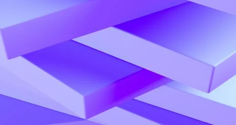Stacked clean boxes abstract background. 3D Rendering 스톡 일러스트