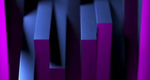 Stacked clean boxes abstract background. 3D Rendering Illustrazione stock