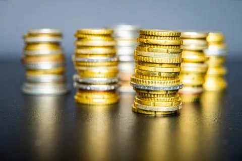 Stacked Coins Stock Photos