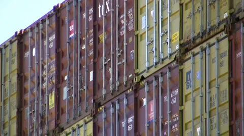Stacked containers Stock-Footage 5028037