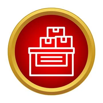 Stacked delivery boxes icon for logistics concept イラスト素材