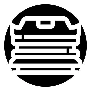 Stacked documents and briefcase icon design Illustration