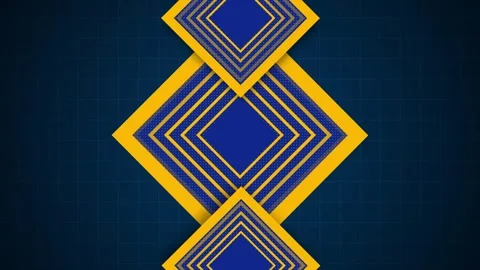 Stacked geometric shape diamonds background animation Stock Footage 329200325