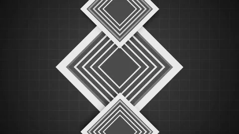 Stacked geometric shape diamonds background animation Stock Footage 329200347