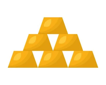 Stacked gold bars Ilustración de archivo