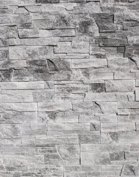 Stacked Gray Stone Wall Cladding Texture Stock Photos