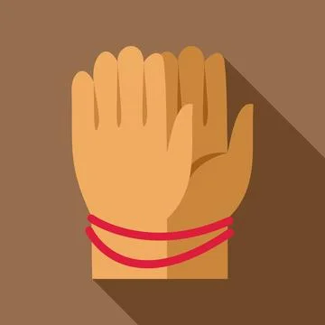 Stacked hands symbolizing unity and community support Stock Illustration