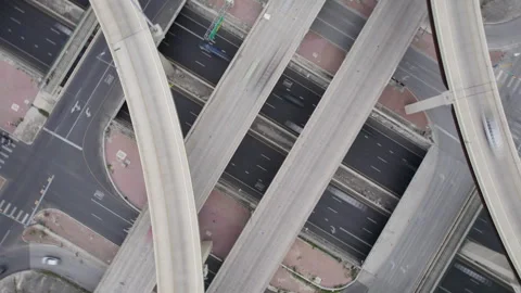 Stacked Highway 1604 Loop Ascending Orbit Timelapse San Antonio TX Video stock 277090074