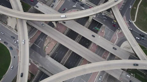 Stacked Highway 1604 Loop San Antonio Texas Static 4K Drone Vídeos de archivo 277151312