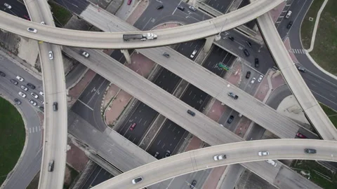 Stacked Highway 1604 Loop San Antonio Texas Static Drone 5K Stock Footage 277226101