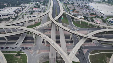 Stacked Highway Timelapse 1604 Loop San Antonio TX Infrastructure 5K Stock Footage 277222149