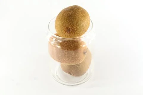 Stacked kiwi in the jar Stock Photos