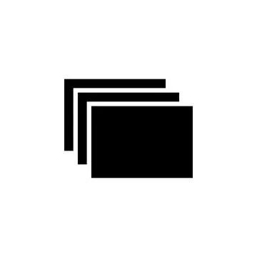 Stacked Layers, Favourite Overlay Layer Solid Flat Vector Icon Isolated on Wh Stock Illustration