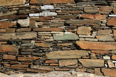 Stacked Layers of Stone Slabs Stock Photos